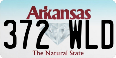 AR license plate 372WLD