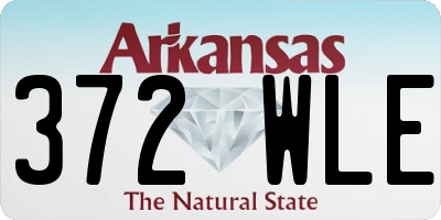 AR license plate 372WLE