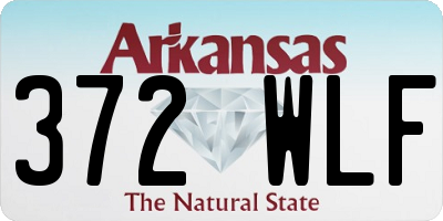 AR license plate 372WLF