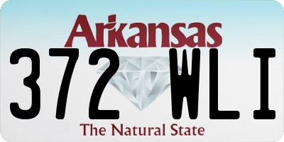 AR license plate 372WLI