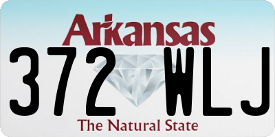 AR license plate 372WLJ