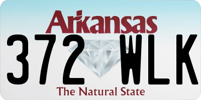 AR license plate 372WLK