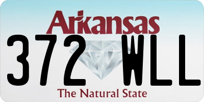 AR license plate 372WLL
