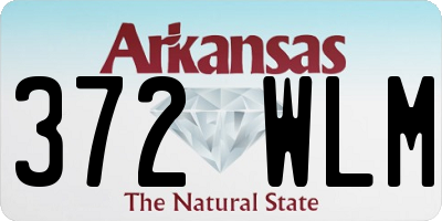 AR license plate 372WLM