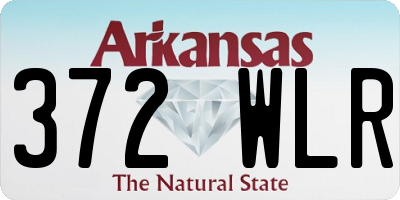AR license plate 372WLR