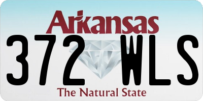 AR license plate 372WLS