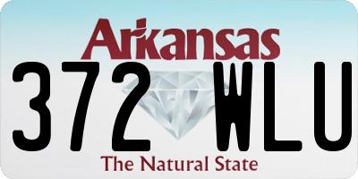 AR license plate 372WLU