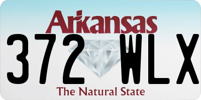 AR license plate 372WLX