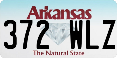 AR license plate 372WLZ