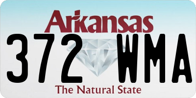 AR license plate 372WMA