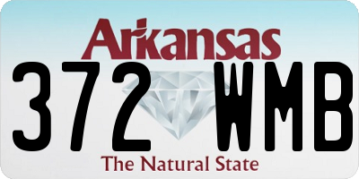 AR license plate 372WMB