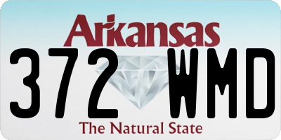 AR license plate 372WMD