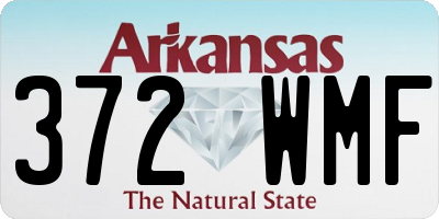 AR license plate 372WMF