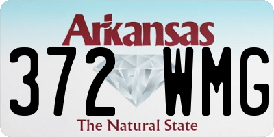 AR license plate 372WMG