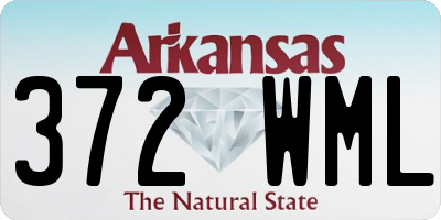 AR license plate 372WML