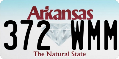 AR license plate 372WMM
