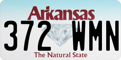 AR license plate 372WMN