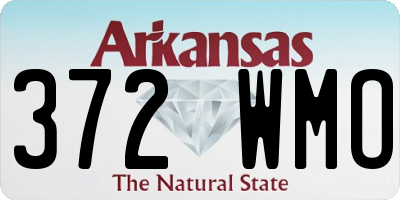 AR license plate 372WMO