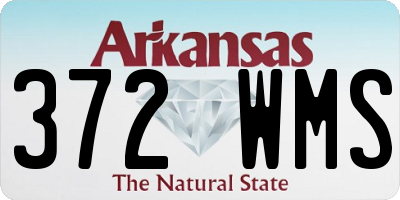 AR license plate 372WMS
