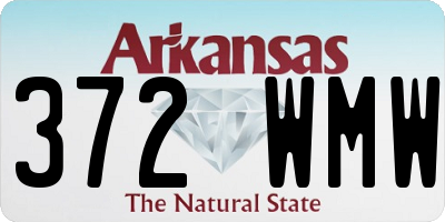 AR license plate 372WMW