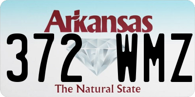 AR license plate 372WMZ