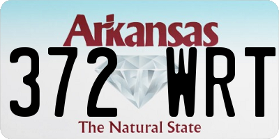 AR license plate 372WRT