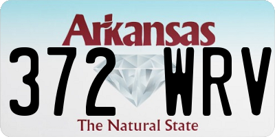 AR license plate 372WRV