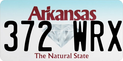 AR license plate 372WRX