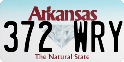 AR license plate 372WRY