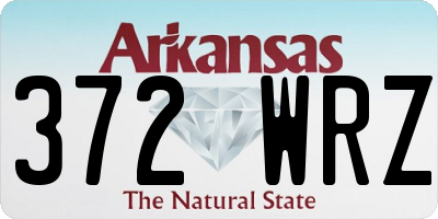 AR license plate 372WRZ