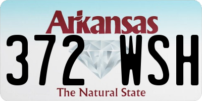 AR license plate 372WSH