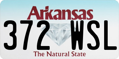 AR license plate 372WSL