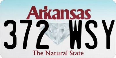 AR license plate 372WSY