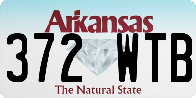 AR license plate 372WTB