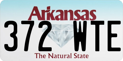 AR license plate 372WTE