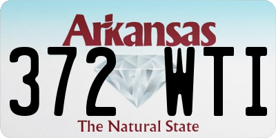AR license plate 372WTI