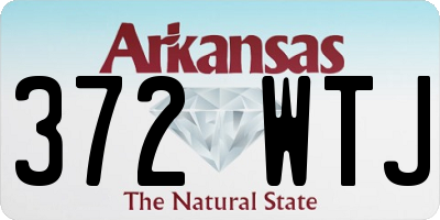 AR license plate 372WTJ