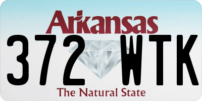 AR license plate 372WTK