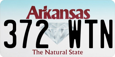 AR license plate 372WTN