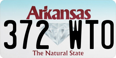 AR license plate 372WTO