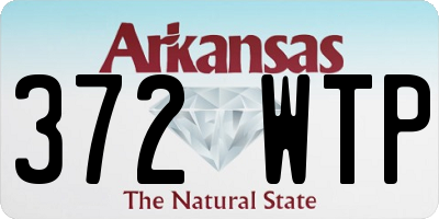AR license plate 372WTP
