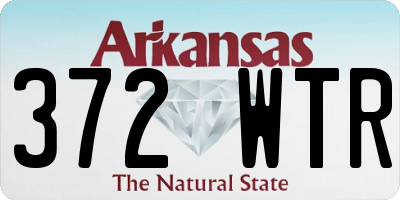 AR license plate 372WTR
