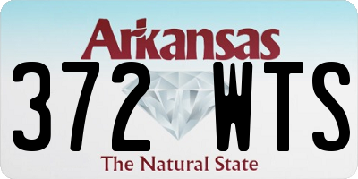 AR license plate 372WTS