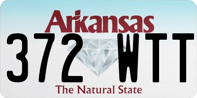 AR license plate 372WTT