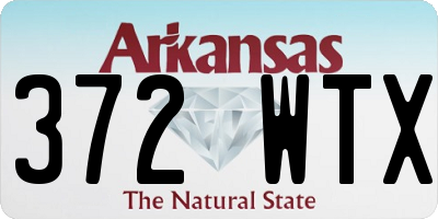 AR license plate 372WTX