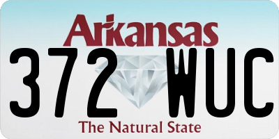 AR license plate 372WUC