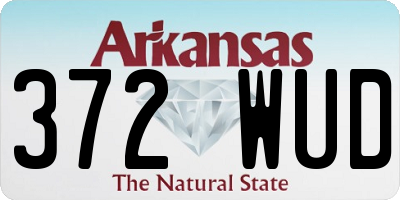 AR license plate 372WUD