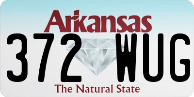 AR license plate 372WUG