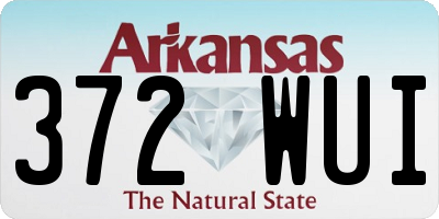 AR license plate 372WUI