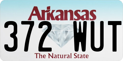 AR license plate 372WUT